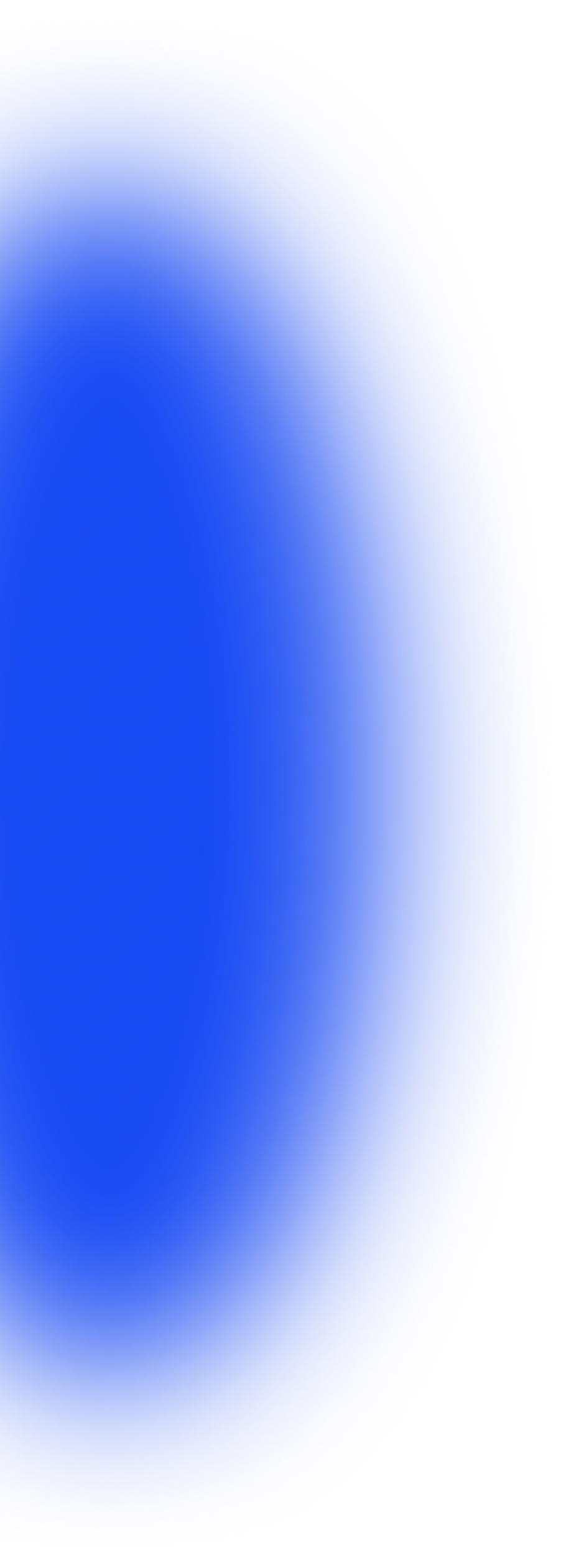 Blue circular gradient shape with soft edges fading outwards on a transparent background.